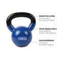 Plastic Dipping Vinyl Cubido de hierro fundido de hierro fundido Home Gym Strenging Trailing Kettlebell